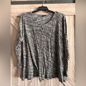 Cynthia Rowley Gray Striped Top